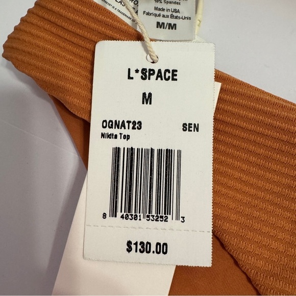 L*Space Nikita Top & Sandy Bottom Bikini Set Medium | Burnt Orange | NWT - Picture 8 of 9